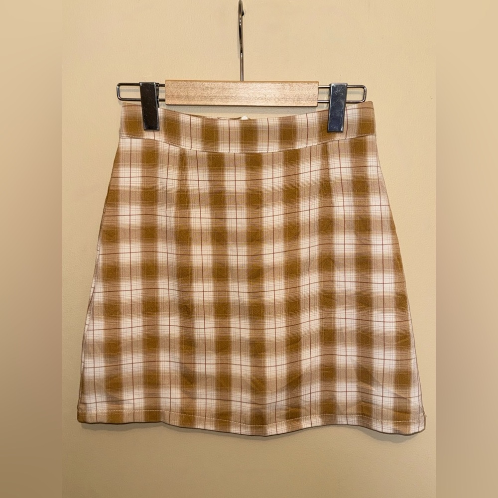 Plaid High-Waisted Mini Skirt with Built-In Shorts | XS–S